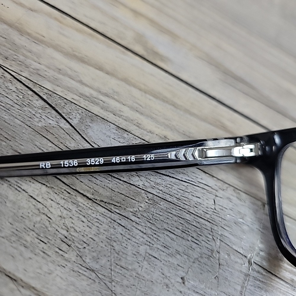 Ray-Ban Eyeglasses RB1536 3529‎ Boys Kids Optical Frames Only 48-16-125 Black - Picture 6 of 14